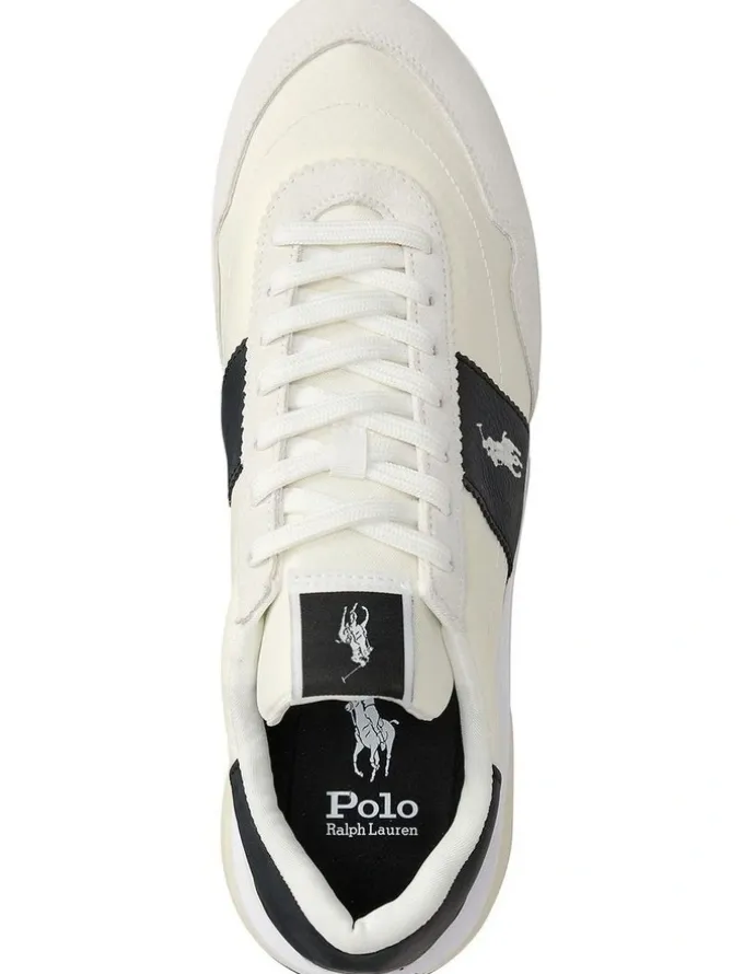 Polo Ralph Lauren Train 89 Suede & Oxford Sneaker in Beige
