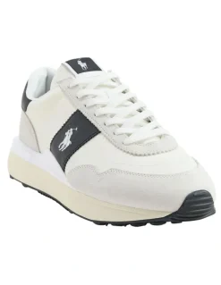 Polo Ralph Lauren Train 89 Suede & Oxford Sneaker in Beige