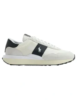 Polo Ralph Lauren Train 89 Suede & Oxford Sneaker in Beige