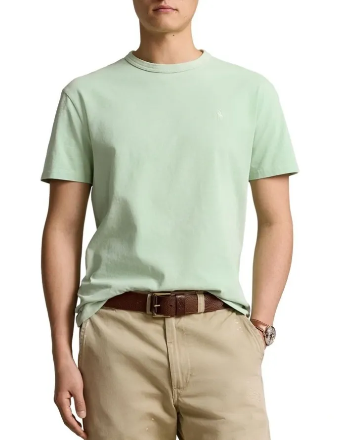 Polo Ralph Lauren Classic Fit Jersey Crewneck T-shirt in Green