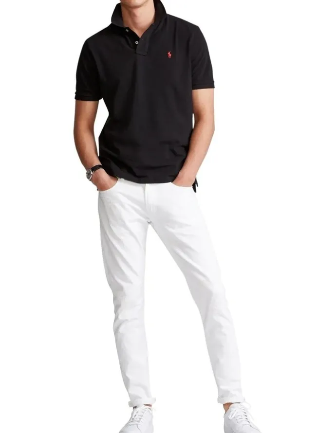 Polo Ralph Lauren Classic Fit Mesh Polo Shirt Black
