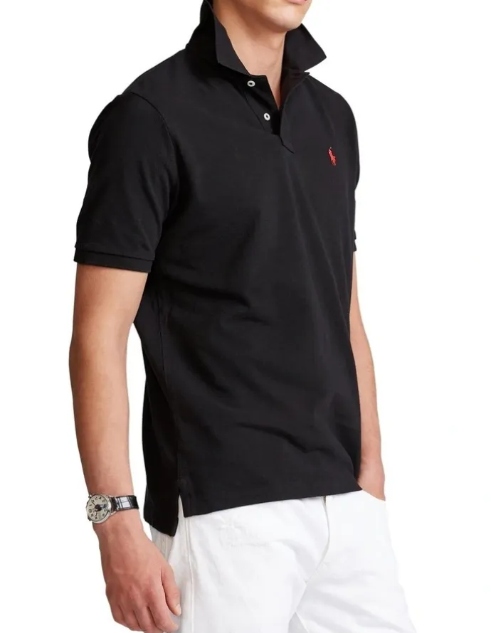Polo Ralph Lauren Classic Fit Mesh Polo Shirt Black