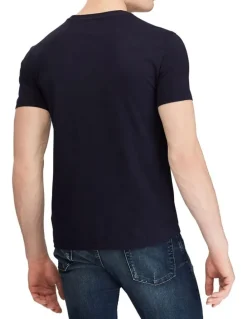 Polo Ralph Lauren Custom Slim Fit Jersey Crewneck T-Shirt Navy