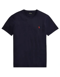 Polo Ralph Lauren Custom Slim Fit Jersey Crewneck T-Shirt Navy