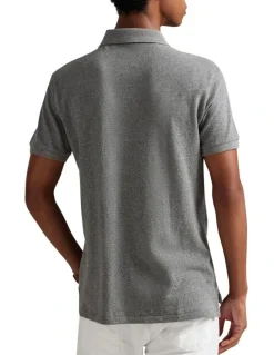 Polo Ralph Lauren Custom Slim Fit Mesh Polo Shirt in Grey