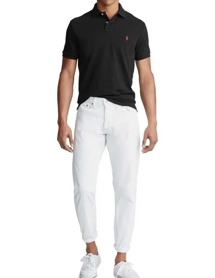 Polo Ralph Lauren Custom Slim Fit Mesh Polo Shirt