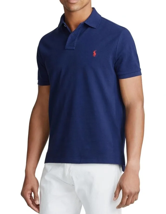 Polo Ralph Lauren Custom Slim Fit Mesh Polo Shirt