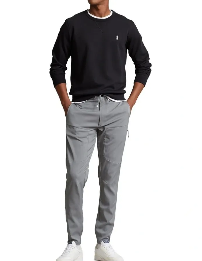 Polo Ralph Lauren Double Knit Sweatshirt in Black