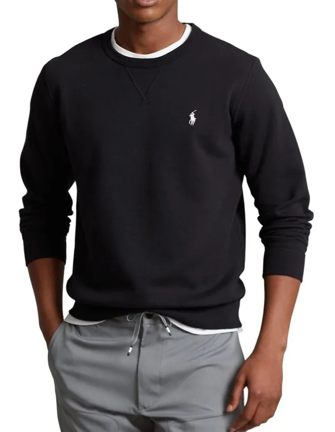 Polo Ralph Lauren Double Knit Sweatshirt in Black