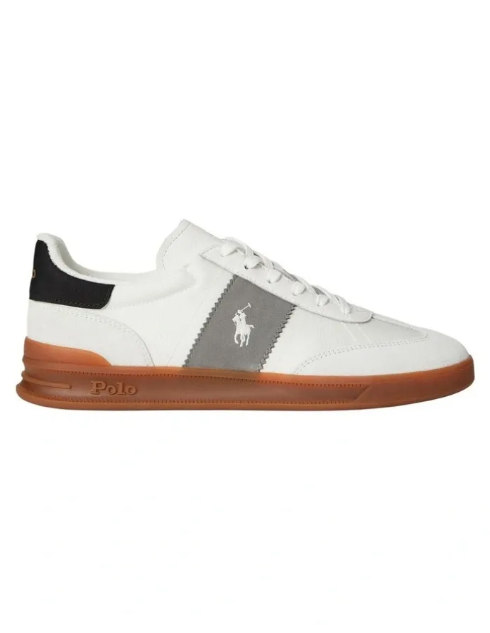 Polo Ralph Lauren Heritage Aera Suede-Paneled Sneaker