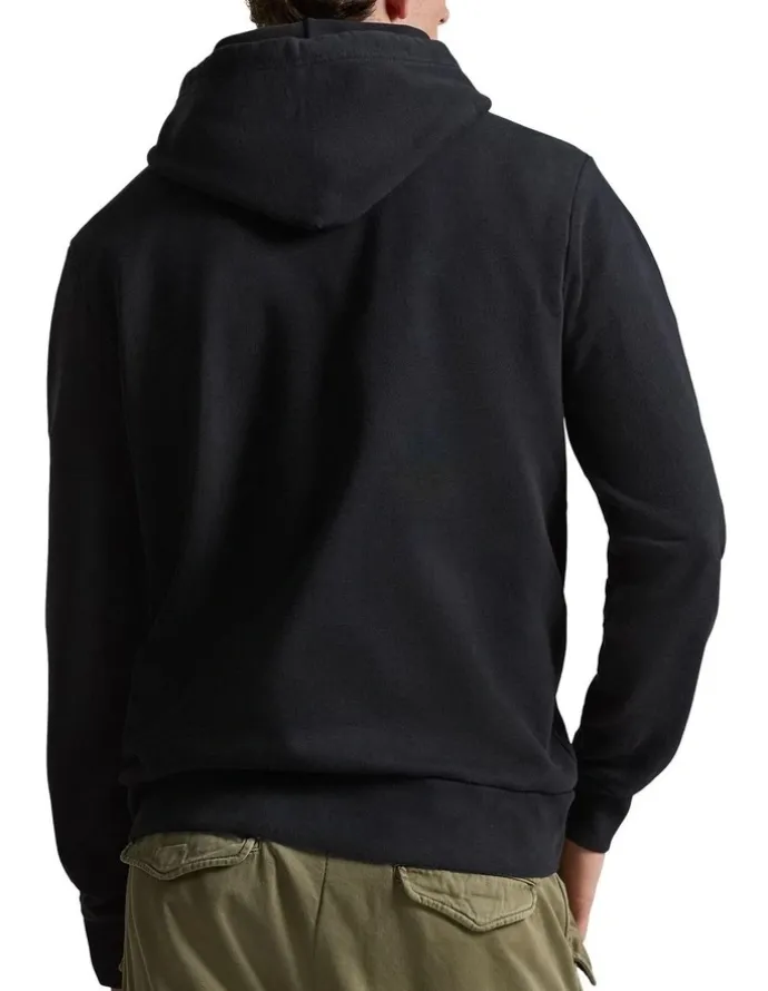 Polo Ralph Lauren Loopback Fleece Hoodie in Black