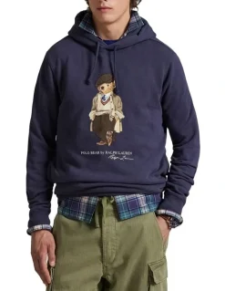 Polo Ralph Lauren Polo Bear Fleece Hoodie in Blue