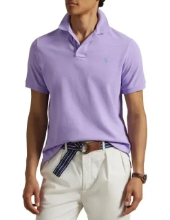 Polo Ralph Lauren The Iconic Mesh Polo Shirt in Purple