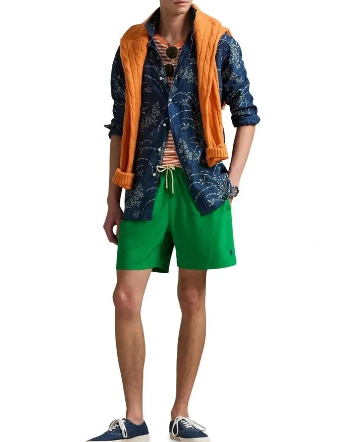 Polo Ralph Lauren Traveler Classic Swim Trunk 5.75-inch in Green