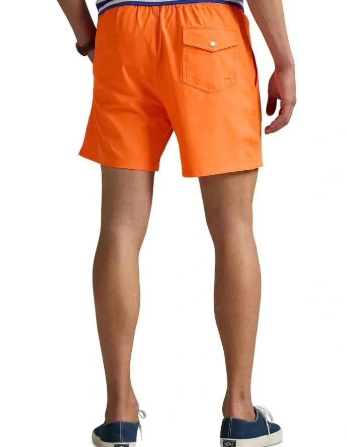 Polo Ralph Lauren Traveler Polo Bear Swim Trunk 5.75-Inch in Orange