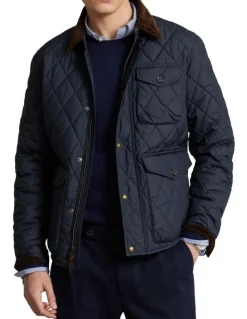 Polo Ralph Lauren Water Repellent Quilted Jacket in Blue
