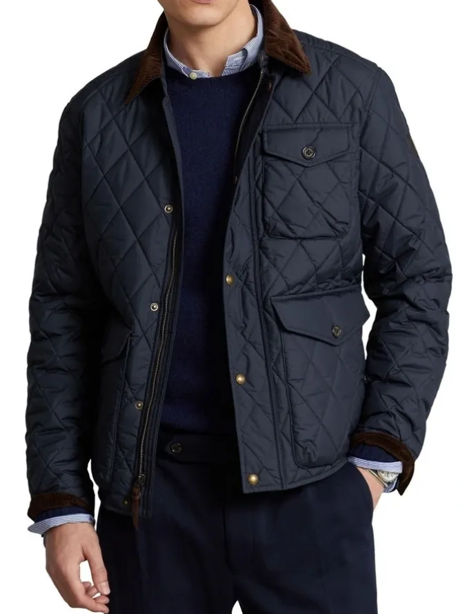 Polo Ralph Lauren Water Repellent Quilted Jacket in Blue