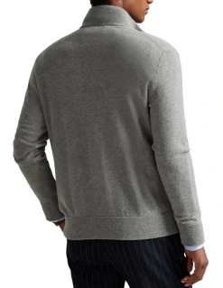 Polo Ralph Lauren Wool Full-Zip Sweater in Grey