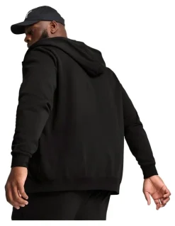 Puma Ess Full Zip Hooded Fl in Black
