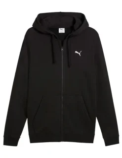 Puma Ess Full Zip Hooded Fl in Black