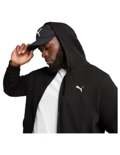 Puma Ess Full Zip Hooded Fl in Black