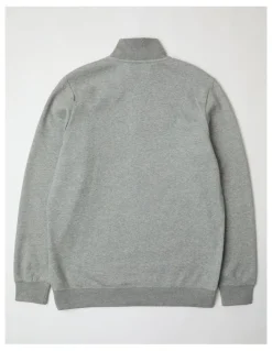 Puma Ess No. 1 Logo Half Zip Sweatshirt in Grey