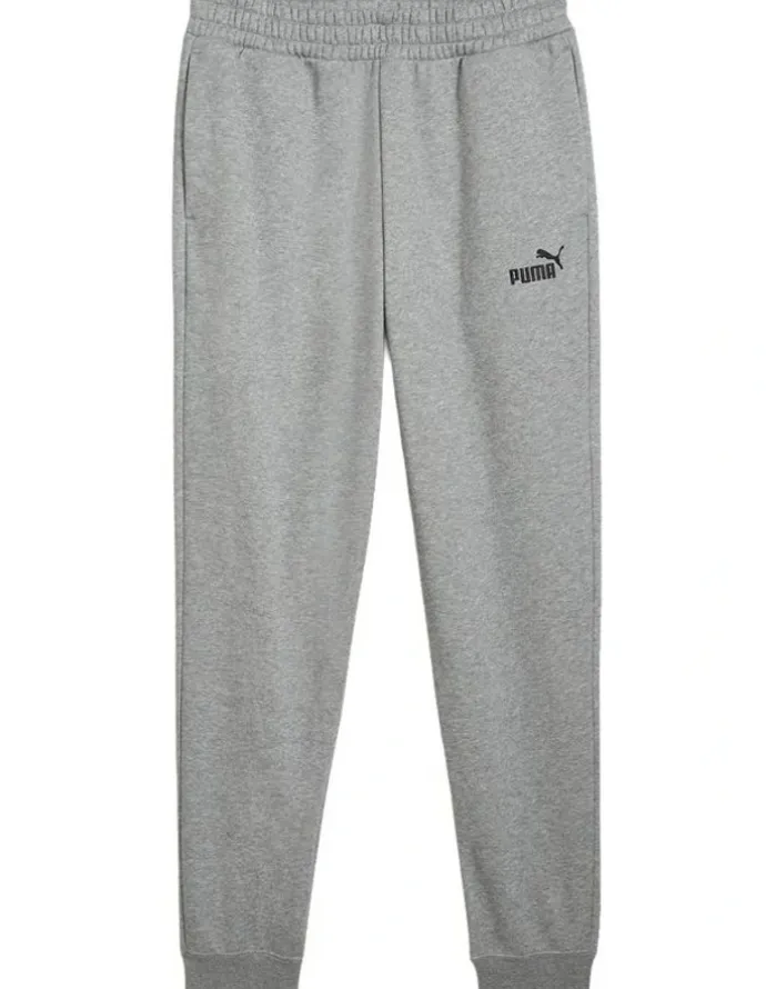 Puma Ess No. 1 Logo Sweatpants in Medium Grey Heather