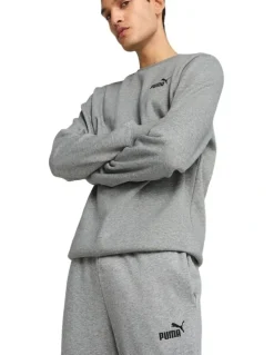 Puma Ess No. 1 Logo Sweatpants in Medium Grey Heather