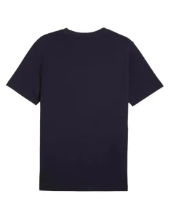 Puma Ess Small Logo Tee in Navy