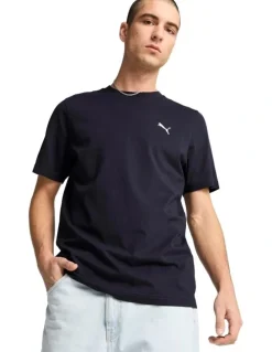 Puma Ess Small Logo Tee in Navy
