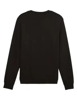 Puma Essentials Small No.1 Logo Centered Crew in PUMA Black