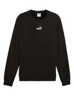 Puma Essentials Small No.1 Logo Centered Crew in PUMA Black