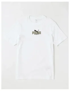 Puma Graphic Wording Tee in White