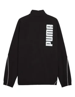 Puma Sport Relaxed Woven Track Jacket in Black