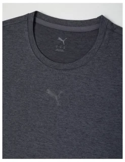 Puma Tad Essentials Heather Cat Tee M in Grey