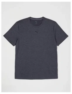 Puma Tad Essentials Heather Cat Tee M in Grey