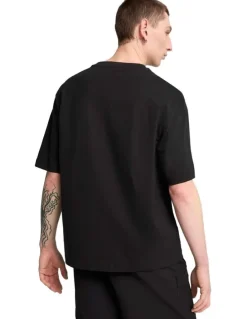 Puma Wardrobe Ess Boxy Tee in Black