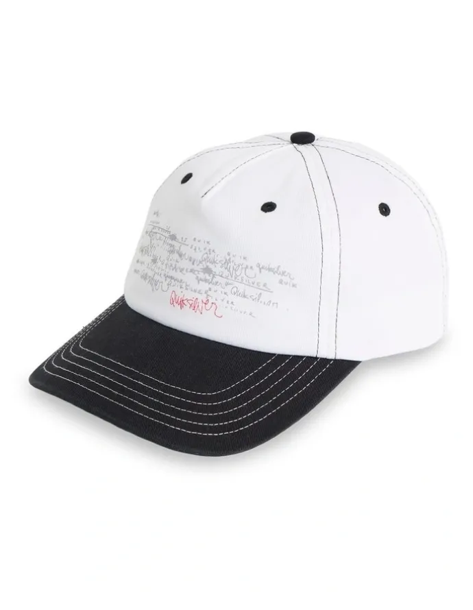 Quiksilver Altered 5 Panel Cap In White