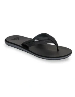 Quiksilver Carver Thongs in Black
