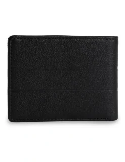Quiksilver Gut Fiver Leather Wallet in Black