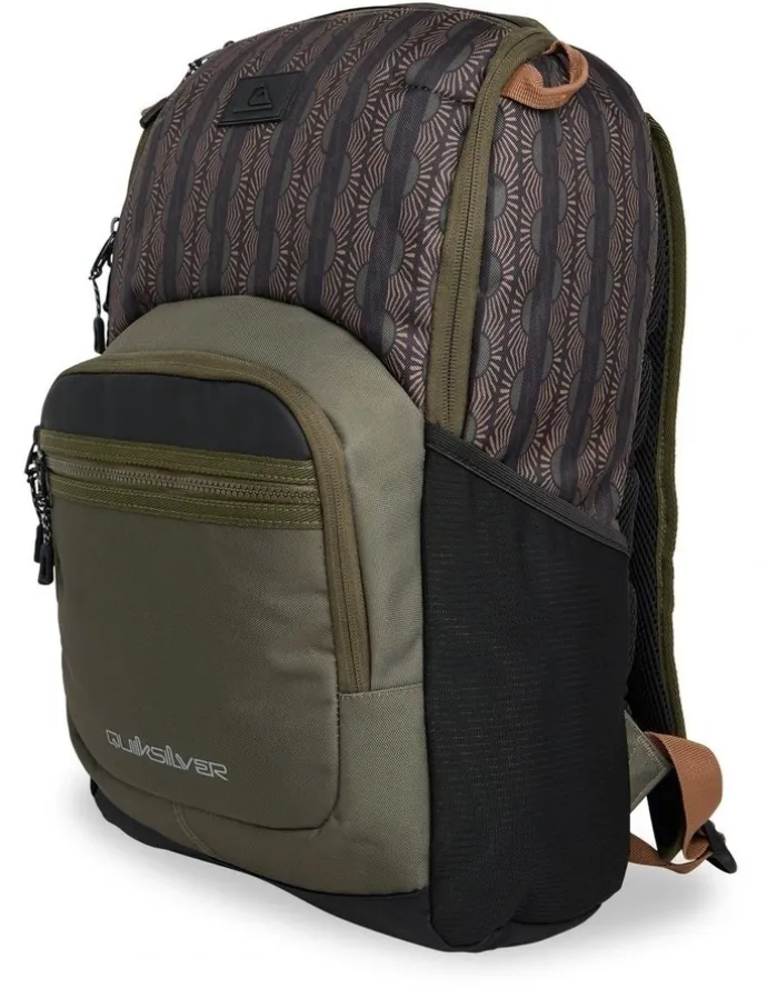 Quiksilver School E Chill Backpack in Olive