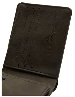 Quiksilver Sea Barker Tri-Fold Wallet in Black