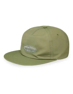 Quiksilver Steelhoue Ripper Snapback Cap in Green