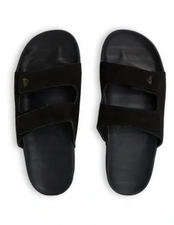 Quiksilver Sunset Slides in Black