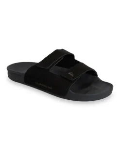 Quiksilver Sunset Slides in Black