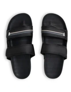 Quiksilver Sunset Slides in Black