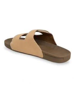 Quiksilver Sunset Slides in Tan