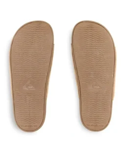 Quiksilver Sunset Suede Slides in Tan