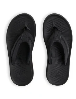 Quiksilver Travel Thongs in Black