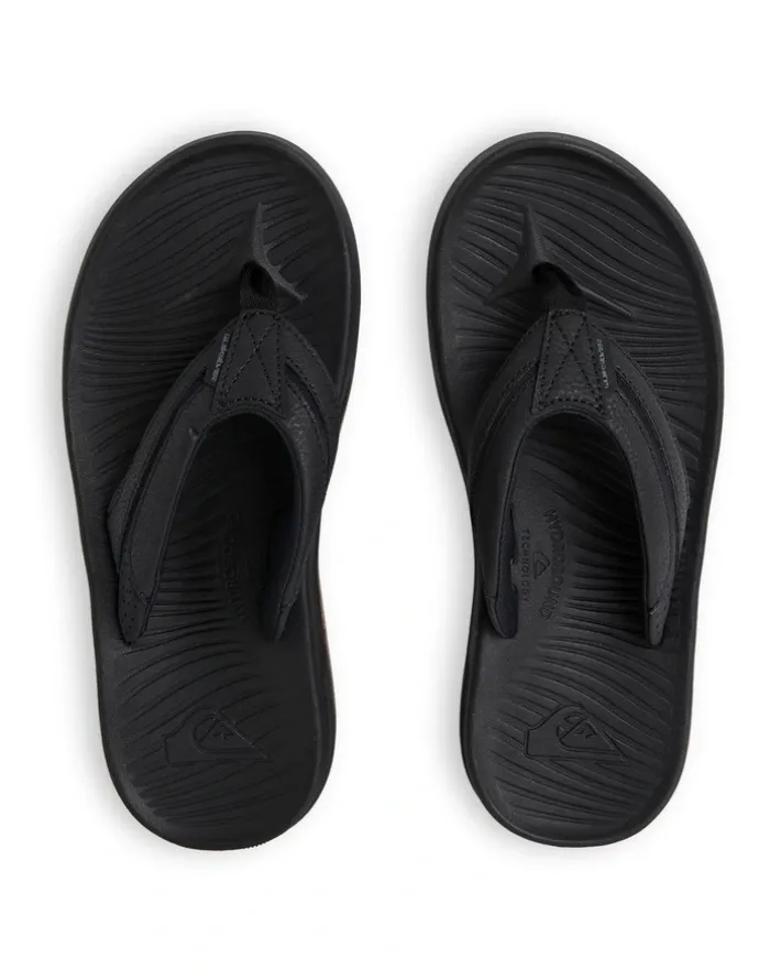 Quiksilver Travel Thongs in Black